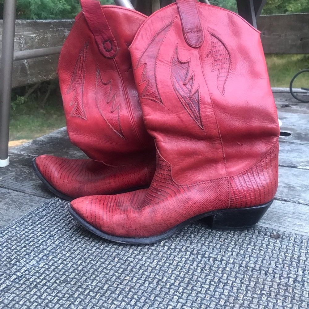 Red Western Cowboy Boots